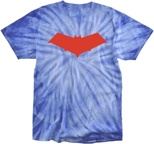 Vista 12 de Popfunk Camiseta de superhéroe Jason Todd de Red Hood Tie Dye negro monocromático