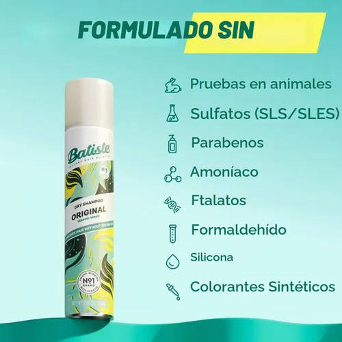 Vista 8 de Batiste Champú seco original, absorbe aceite y grasa, aroma clásico limpio, 3.81 onzas (paquete de 2)