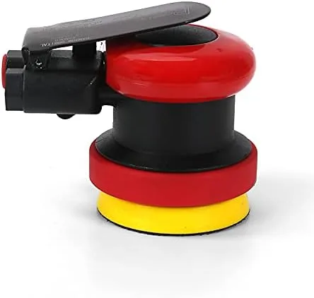 Vista 3 de Herramienta de lijadora neumática comercial de 3 pulgadas de acabado de palma, 3 ", 3/32 "Mini DA Air Sander para esquina