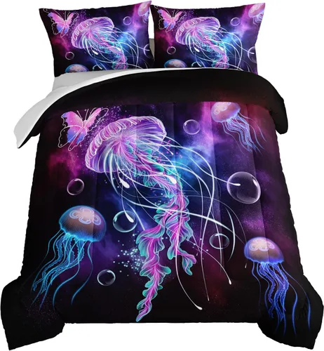 Vista 33 de HOSIMA - Juego de edredón individual de microfibra suave negro con 2 fundas de almohada, juego de ropa de cama individual a rayas con bandera