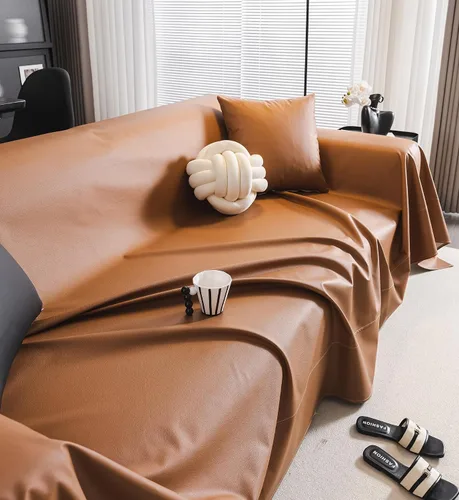 Vista 8 de Cornasee Funda elástica para futón de tamaño matrimonial, totalmente plegable, sin brazos, protector de sofá, cama y sofá, lavable a máquina (marrón)