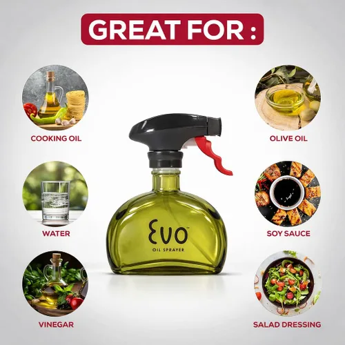 Vista 2 de Evo botella pulverizadora de aceite, sin aerosol, para aceites de oliva de cocina