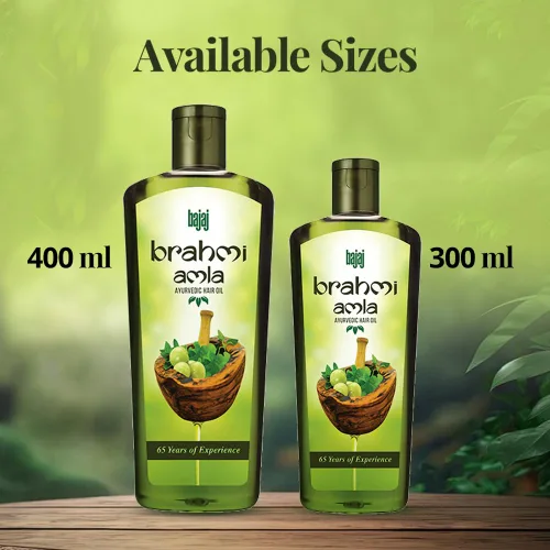 Vista 5 de Bajaj Brahmi Amla Aceite para el Cabello (Enriquecido con Brahmi Ayurvédico) 13.5 fl oz