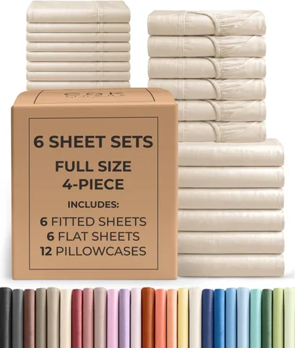 Vista 205 de Pack of 2, Twin Size 3 Piece Sheet Set - Breathable & Cooling - White