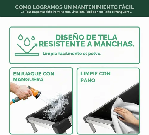 Vista 6 de FXW TitanNest Cama Elevada para Perros a Prueba de Masticación, Catre Elevado para Uso en Interiores/Exteriores/Camping, Cama Acolchada