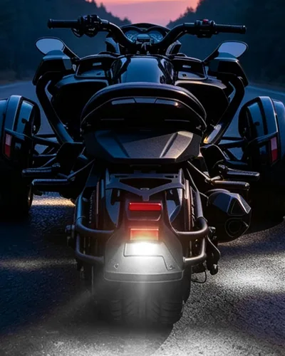 Vista 6 de SAUTVS Luz LED de matrícula para Can-Am Spyder F3 F3-S