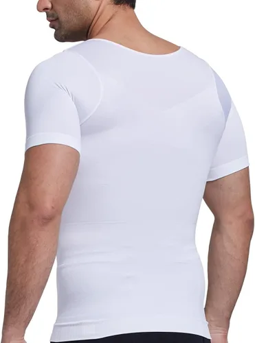 Vista 4 de Arjen Kroos Men's Gynecomastia Compression Shirts Shapewear Body Shaper Slimming Undershirts
