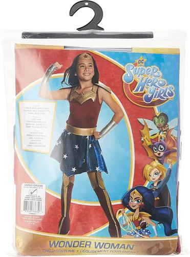 Vista 3 de DC Super Hero Disfraz de Mujer Maravilla de lujo para niñas