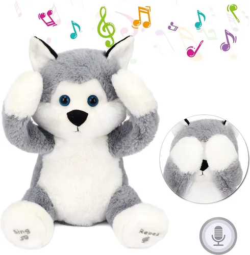 Vista 12 de Hopearl Oso de Peluche Interactivo Peek A Boo Repite lo que Dices Oso de Peluche Musical que Canta y Habla Animal de Peluche Adorable Eléctrico