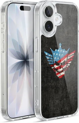 Vista 24 de Head Case Designs Funda de gel suave con licencia oficial de la WWE American Nightmare Flag Cody Rhodes Graphics compatible con Apple iPhone 7