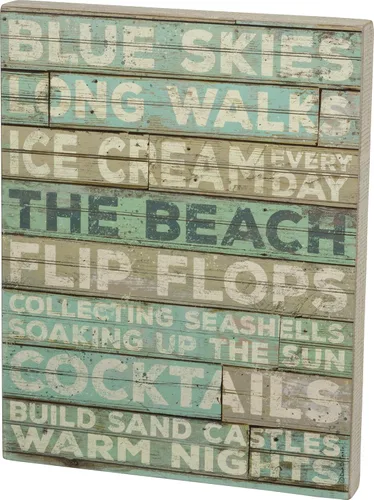 Vista 4 de Primitives by Kathy cartel con frase "I Love You to The Beach and Back