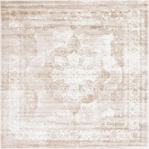 Vista 91 de Unique Loom Colección Sofia - Alfombra de área Salle Garnier (7' 1" x 10' Rectángulo, Borgoña/ Marfil)