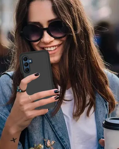 Vista 7 de Funda para teléfono Samsung Galaxy A16 5G, 3 capas de protección contra caídas de 16 pies, con cubierta de puerto a prueba de polvo, funda