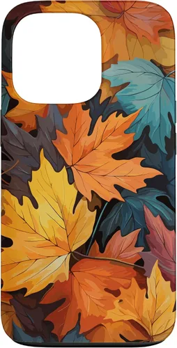 Vista 10 de Colorful Leaves Otoño y Otoño Tema, Otoño Color Funda para iPhone 17