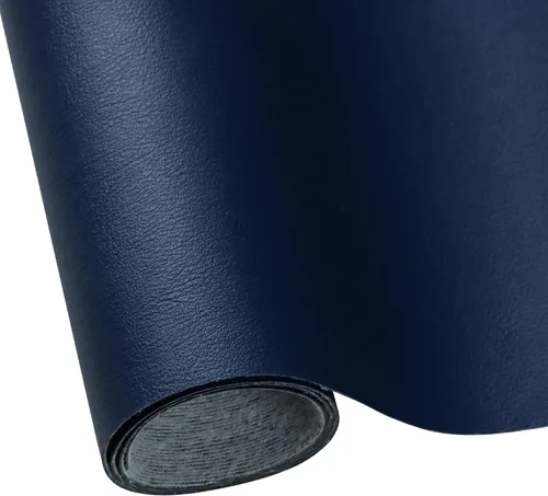 Vista 8 de Hojas de cuero sintético para manualidades, un rollo de superficie lisa mate, hojas de tela de cuero sólido, 12 x 53 pulgadas (11.8 in x 53.1 in)