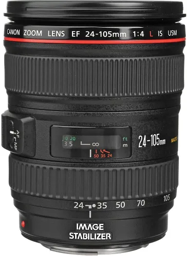 Vista 5 de Canon EF Lentes de 0.9-4 pulgadas, f/4, L IS USM, para cámaras Canon EOS SLR.