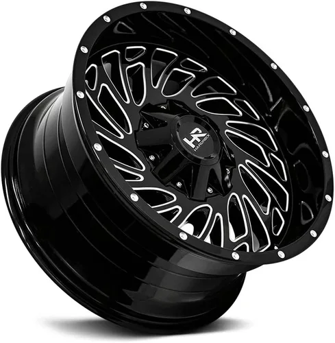 Vista 3 de Hardrock 20x12 Attack Gloss Black Milled 6x135/139.7 ET-51 Rueda/Llanta