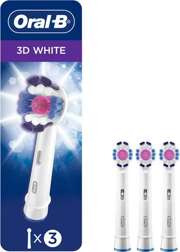 Vista 9 de Oral-B Cabezales de cepillo de repuesto 3D blancos para un cepillo de dientes eléctrico Oral-B (paquete de 6)