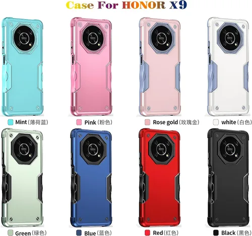 Vista 7 de Compatible con Honor X9, a prueba de golpes, híbrida resistente a los golpes, funda híbrida para parachoques híbrida de cuerpo completo, resistente