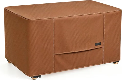 Vista 9 de NettyPro Funda rectangular para mesa auxiliar de patio, impermeable, para muebles de exterior, pequeña, rectangular, 36 x 22 x 18 pulgadas