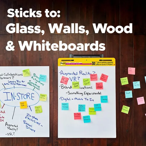 Vista 5 de Post-it® Post it Super Sticky Mini Caballete de Almohadillas Adhesivas