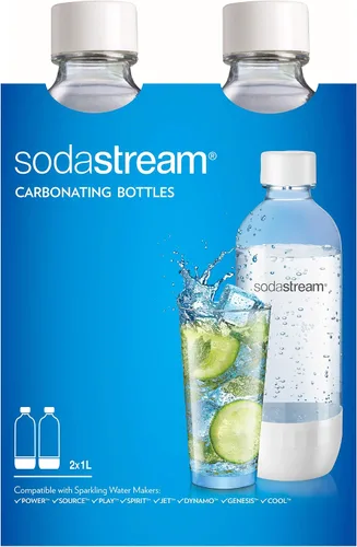 Vista 7 de SodaStream 1L Classic DWS Botella para bebidas carbonatadas, color negro (paquete doble), paquete de 2