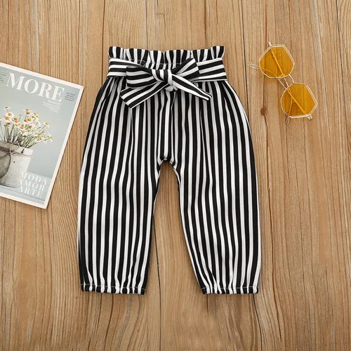 Vista 6 de Conjunto de ropa para niñas recién nacidas con manga voladora pantalones lindos diadema de 3 piezas