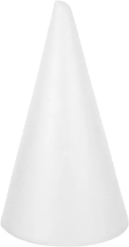 Vista 12 de GANAZONO 12 piezas de cono de espuma de Navidad para DIY de Navidad, cono de espuma de polietileno para colgar pendientes de árbol de Navidad