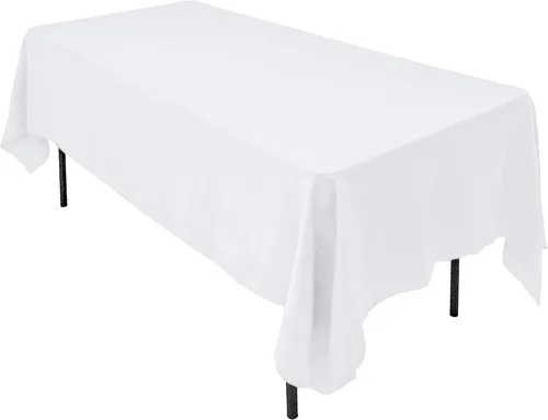 Vista 7 de AK TRADING CO. Mantel rectangular de poliéster de 60 x 102 pulgadas, fabricado en Estados Unidos, resistente a las arrugas, ignífugo, duradero