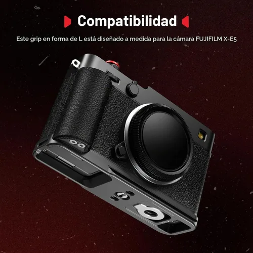 Vista 2 de SmallRig L-Shape Grip Handgrip for Fujifilm X-E5 with Shutter Button Negro