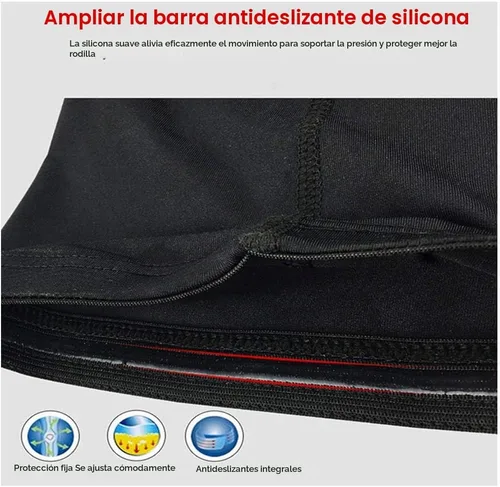 Vista 3 de PISIQI Rodillera de compresión para evitar colisiones Negro