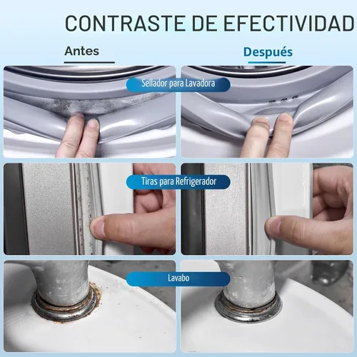 Vista 4 de Leopong Gel limpiador para el hogar, limpiador para lavadora, tiras de refrigerador, ducha doméstica, fregaderos de cocina, paredes, azulejos