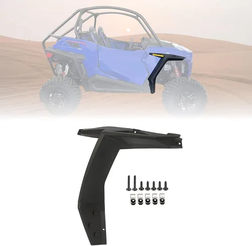 Vista 10 de KUAFU Fender Flare - Protector contra salpicaduras compatible con Polaris RZR Trail 900 EPS UTV 2014-2024, protectores de barro, protección contra