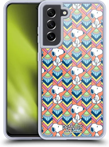 Vista 242 de Head Case Designs Snoopy Deco Dreams - Funda de gel con licencia oficial de Peanuts Blue Pattern [protección de grado militar] compatible con Google