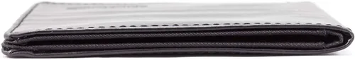 Vista 7 de Big Skinny Billetera de cuero con bolsillo con cremallera, para hombre