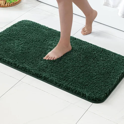 Vista 112 de MIULEE Alfombras de baño negras, suaves y pequeñas, absorbentes, antideslizantes, de secado rápido, esponjosas, para baño, bañera y duchas, lavables