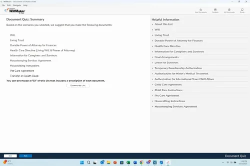 Vista 8 de Quicken WillMaker & Trust Latest Version - Estate Planning Software - Includes Will, Living Trust, Health Care Directive, Financial, Power of