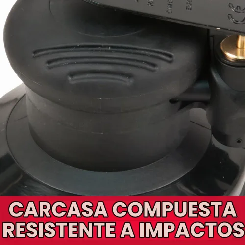 Vista 3 de JET Lijadora de palma orbital aleatoria neumática de 6 pulgadas, 12000 RPM (modelo JAT-731)
