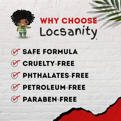 Vista 3 de Loc Spray – Locsanity BOLD - Spray hidratante diario para rastas, rastas, ligero para el cuero cabelludo y el cabello, spray acondicionador natural