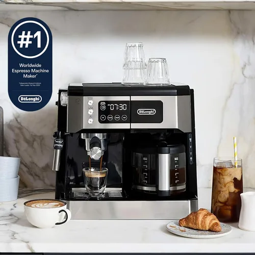 Vista 7 de De'Longhi Combinación de cafetera y máquina de café especial de todo en uno + Máquina de leche ajustable avanzada para Cappuccino & Latte +