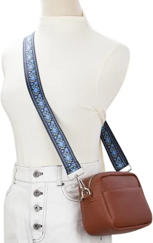 Vista 3 de ZANQANO - Correa de repuesto para bolsa bandolero, ajustable, estilo guitarra, multicolor