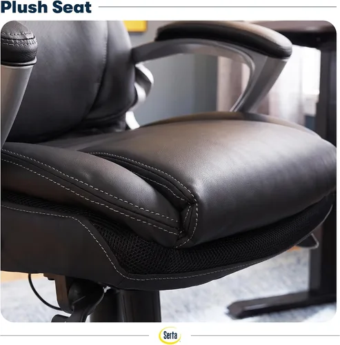 Vista 10 de Serta Bryce - Silla ejecutiva de oficina, sillas de escritorio para computadora ergonómicas con soporte lumbar AIR patentado, almohadas cómodas