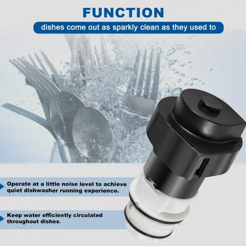 Vista 5 de 154844301 Kit de motor 154844301 Motor de bomba de circulación para lavavajillas con juntas tóricas para lavavajillas Frigidaire, reemplazo