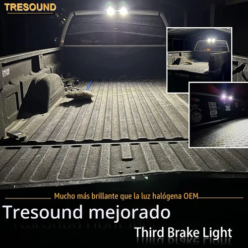 Vista 7 de Tresound Tercera luz de freno LED para Dodge Ram 1500 2500 3500 2009-2017 Luz de carga