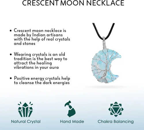 Vista 18 de Crystal Necklace, Crystals, Crystal Gifts, Gemstones, Crystal Pendant, Spiritual Gifts