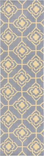 Vista 3 de SAFAVIEH Four Seasons Collection FRS233F FRS233F - Alfombra de pasillo floral con gancho a mano, 2 pies 3 pulgadas x 8 pies, color gris y dorado