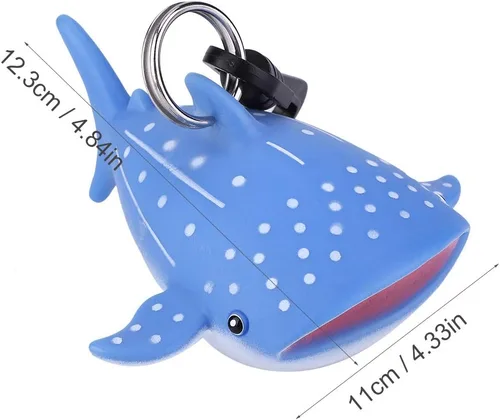 Vista 6 de Pilipane Practical and Adorable Diving Mouthpiece Cover, Cute Cartoon Diving Regulator Mouthpiece Cover, Essential Diving Accessory (鲸鲨)