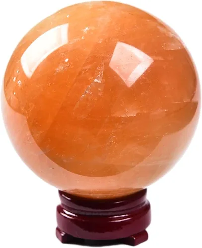 Vista 56 de JIC Gem Piedra Natural de Jaspe Africano Cristal de Curación Esfera Adivinación Bola de Piedra Preciosa, Feng Shui Reiki Aura Decoración