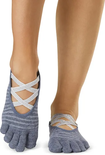 Vista 2 de toesox Grip Pilates Barre - Calcetines antideslizantes Elle de punta completa para yoga y ballet