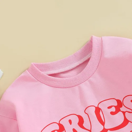 Vista 124 de Sudadera con cuello redondo para el día de San Valentín para bebé, niña, niño, para el día de San Valentín